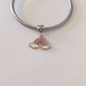 Rainbow Dangle Charm for Pandora‎ Style Bracelet